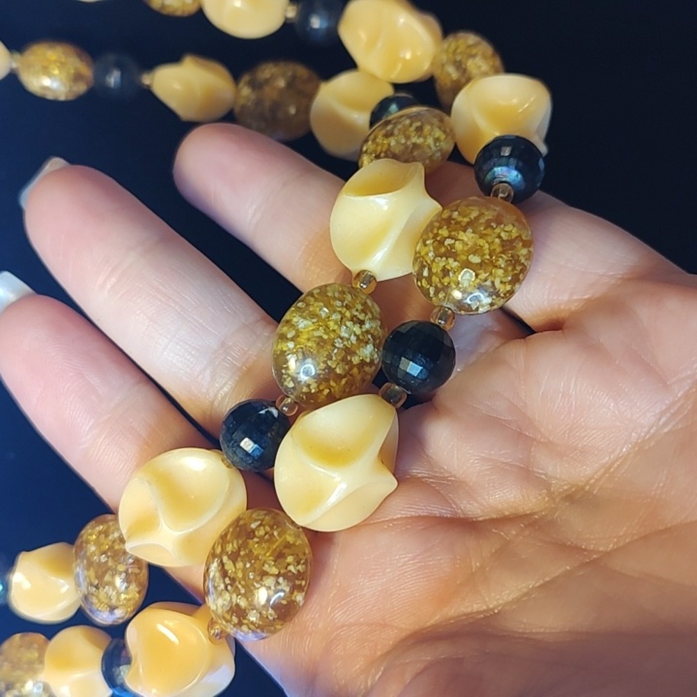 West Germany Beaded Necklace Set - Picture 4 of 8